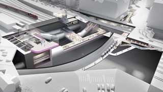 Visualisierung der künftigen U-Bahn-Station