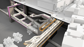 Visualisierung der künftigen U-Bahn-Station
