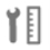 Icon mit Lineal und Schraubenschlüssel