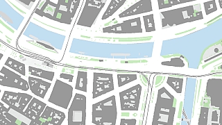 Kartenausschnitt im Bereich Wienkanal, Urania