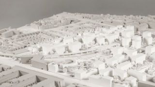 Modell eines Stadtteils