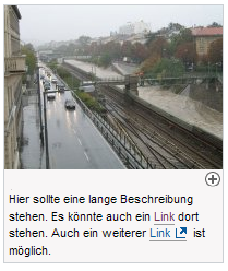 copyright: Stadt Wien Beispiel einer Bilderbox mit Bildtext inkl. Links und Vergrößerungsfunktion