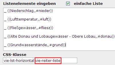 copyright: Stadt Wien Eingabemaske für die Linkliste der Reiter-Navigation und Angabe der CSS-Klasse