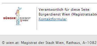 copyright: Stadt Wien Screenshot reduzierter Fußbereich