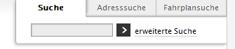 copyright: Stadt Wien Screenshot Suchbereich mit Suche und Eingabefeld, Adresssuche und Fahrplansuche