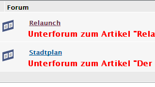 copyright: Stadt Wien Screenshot des wien.at-Diskussionsforums mit Unterforen zum Relaunch und Stadtplan
