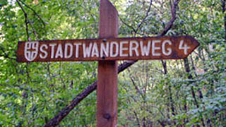 Stadtwanderweg-Schild