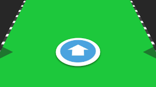 Grafik, weißer Pfeil auf grünem Hintergrund