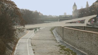 Steg Astgasse beim Wienfluss-Radweg
