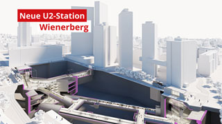 Visualisierung einer U-Bahn-Station