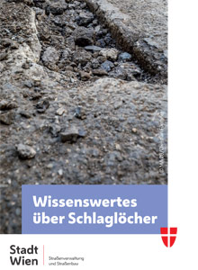 Cover des Folders "Wissenswertes über Schlaglöcher"