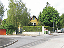 Kreuzungsbereich Schlogartenstrae - Peterlinigasse: Kreuzung ohne Bodenmarkierungen oder Ampel