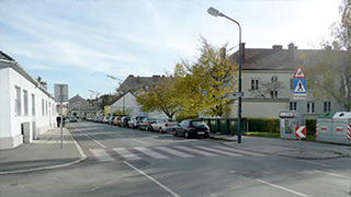 Kreuzungsbereich Christian-Bucher-Gasse - Wenhartgasse