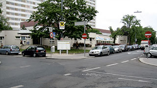 Kreuzungsbereich Boerhaavegasse - Juchgasse