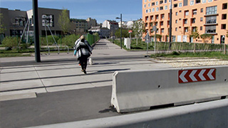 Gleisquerung bei der Haltestelle Helmut-Zilk-Park