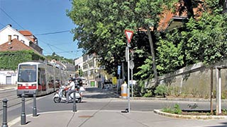 Kreuzungsbereich Dornbacher Strae - Zwerngasse