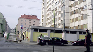 Kreuzungsbereich Quellenstrae - Gellertplatz