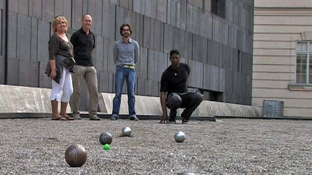 Boule spielen im Museumsquartier