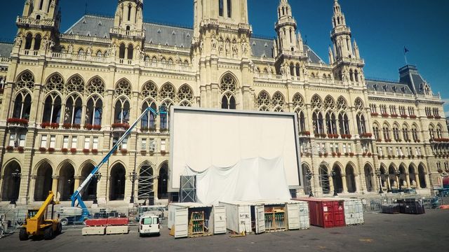 Filmfestival auf dem Rathausplatz