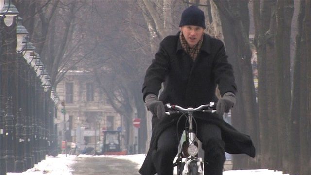 Immer mehr fahren Rad  im Winter