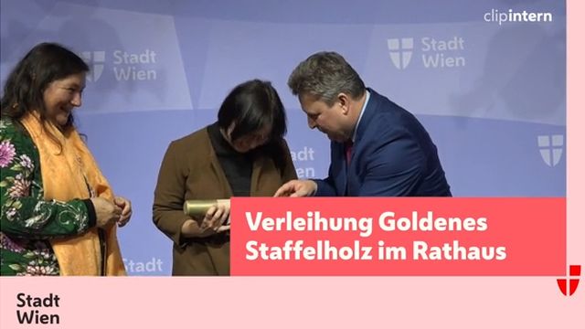 Verleihung Goldenes Staffelholz im Rathaus